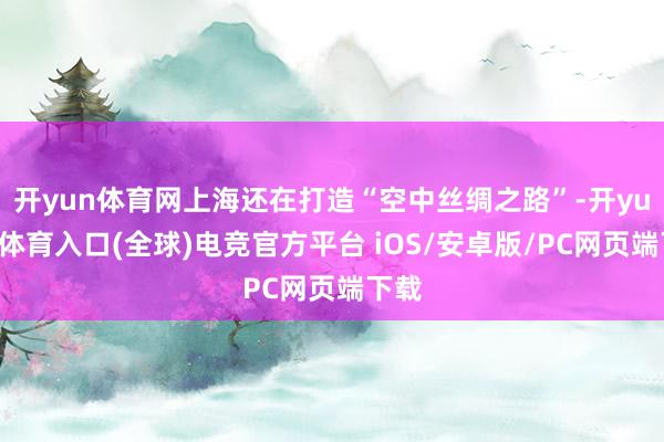开yun体育网上海还在打造“空中丝绸之路”-开yun云体育入口(全球)电竞官方平台 iOS/安卓版/PC网页端下载
