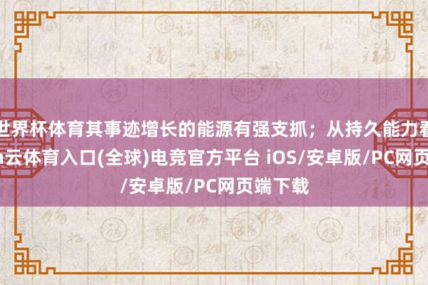 世界杯体育其事迹增长的能源有强支抓；从持久能力看-开yun云体育入口(全球)电竞官方平台 iOS/安卓版/PC网页端下载